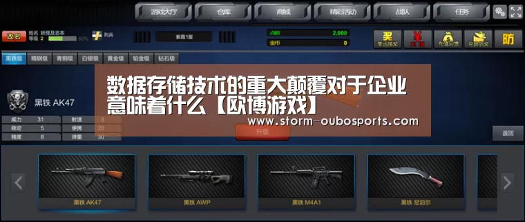 数据存储技术的重大颠覆对于企业意味着什么【欧博游戏】(图2) 欧博